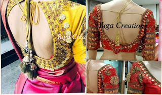 Heavy Kasu Maggam  work Bridal Blouse designs