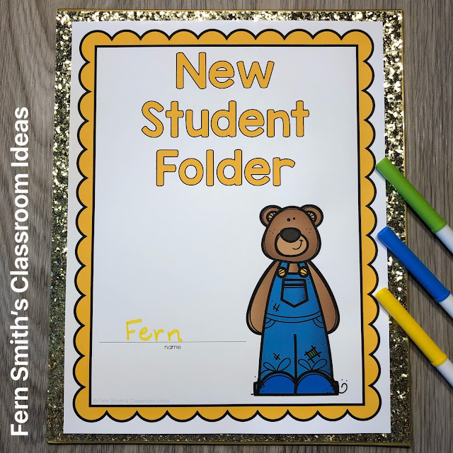 Click Here to Download this Goldilocks and the Three Bears Themed Student Folder Covers Today!