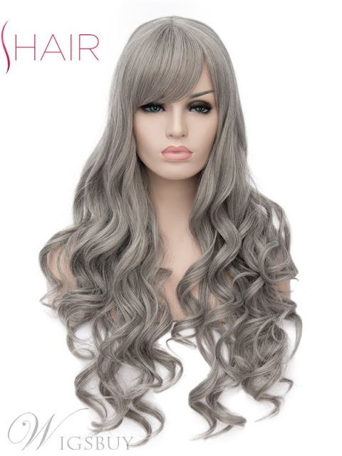  Cosplay Style Long Synthetic Wavy Hair Capless Women Wig