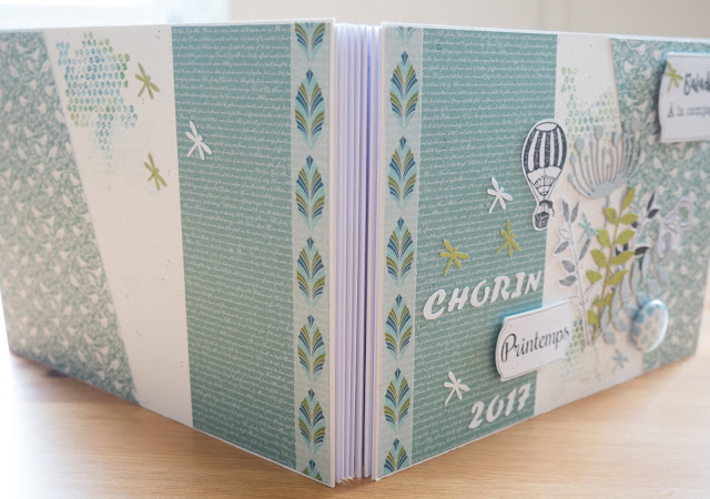 Reliure du mini-album scrap