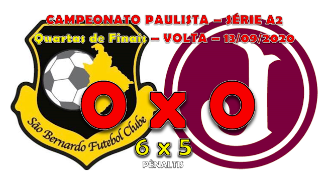 São Bernardo 0 (6) x (5) 0 JUVENTUS - Campeonato Paulista Série A2 - Quartas de Finais (Jogo de Volta)