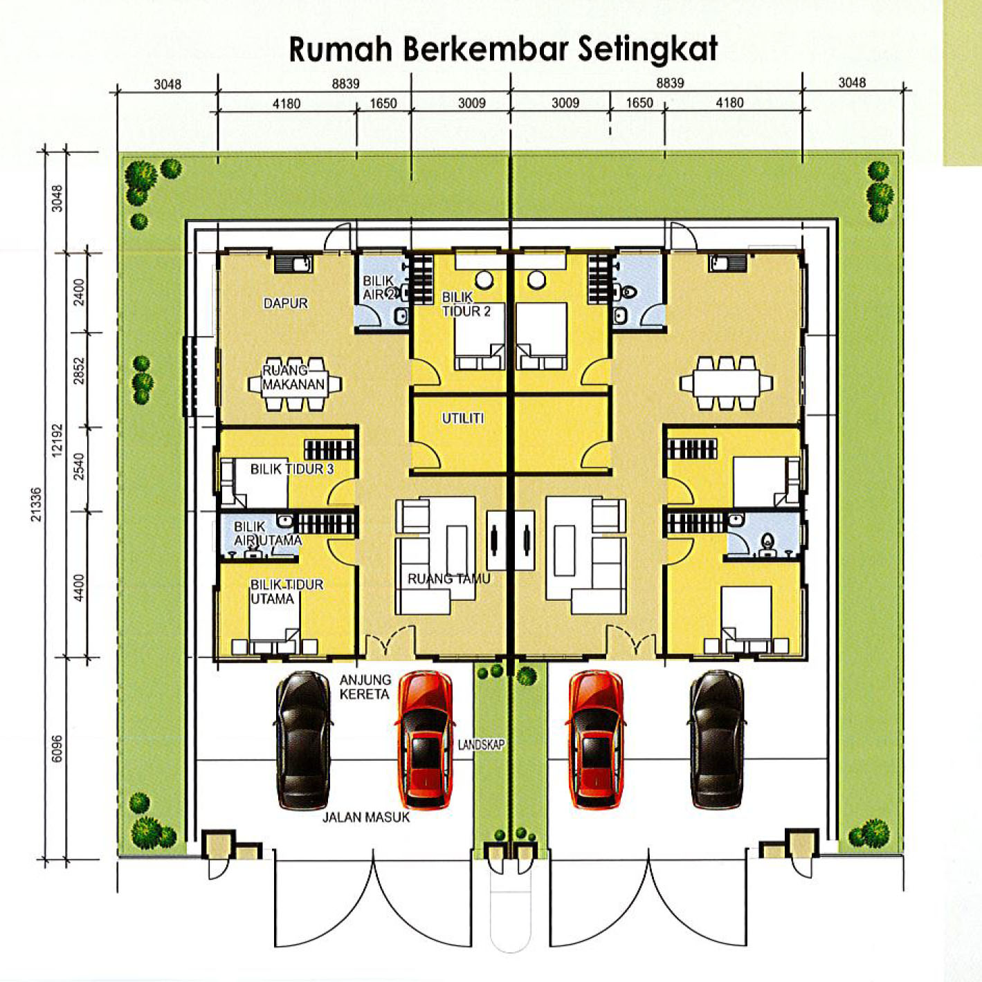  Plan Rumah  Semi D 2 Tingkat Design Rumah  Terkini