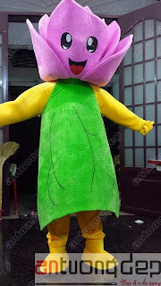 may mascot bông hoa sen