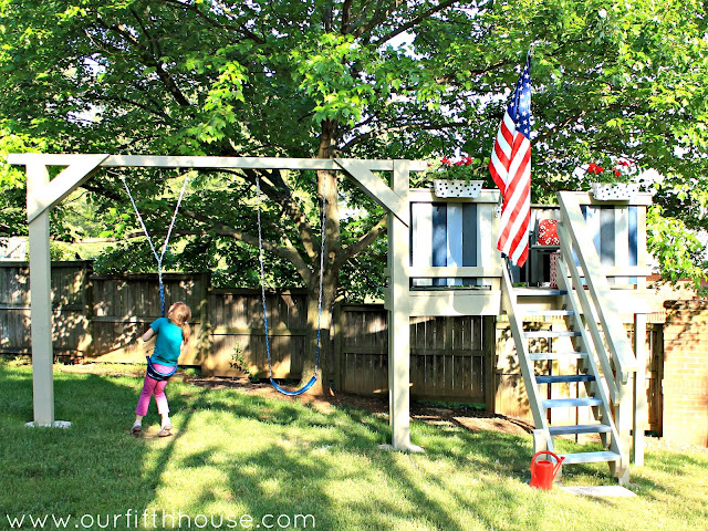 wooden swing set blueprints