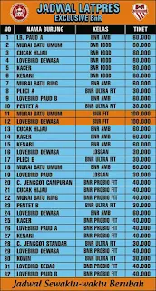 Jadwal  Season Awal-Akhir LATPRES Exclusive BnR Indramayu, 21 Januari 2018