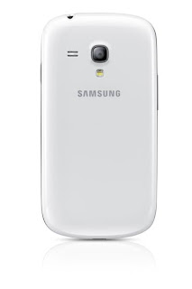 Samsung Galaxy S III Mini I8190 putih belakang
