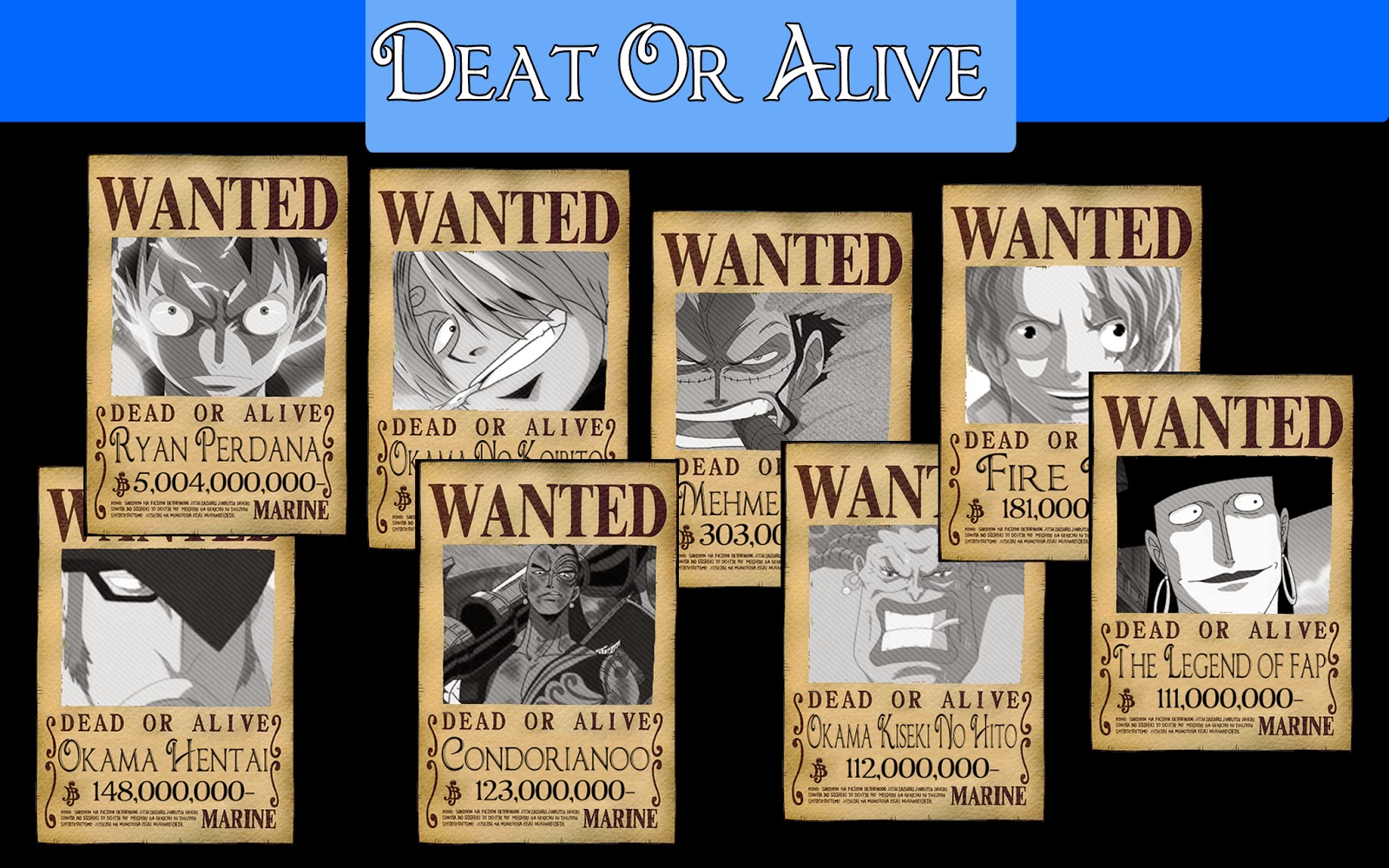 List Wanted / Buronan Poster ( One Piece Battle Indonesia )