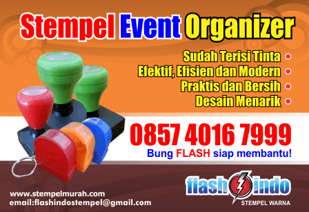 Stempel Event Organizer  Stempel Flash Warna Murah  Siap 