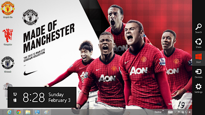 Manchester United 2013 Theme For Windows 8