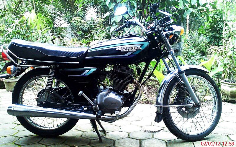 gambar motor honda gl 100 2 terkeren