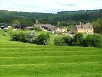 Rural England from the train