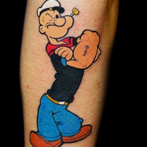 60 incríveis tatuagens do Popeye - Veja e inspire-se!