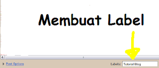 Cara membuat label di Blogger