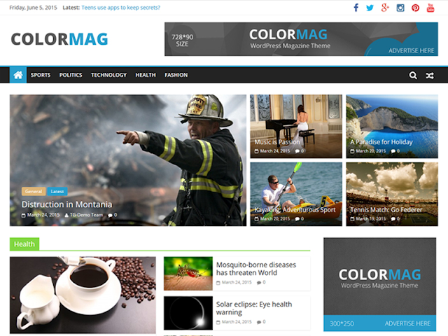 ColorMag Responsive Magazine Style WordPress Theme