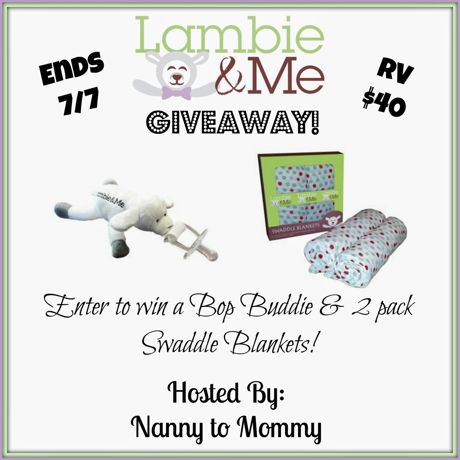 Enter to #win a Lambie & Me Prize Pack during the #ThirdTimesACharm #Giveaway Hop! RV $40 Ends 7/7