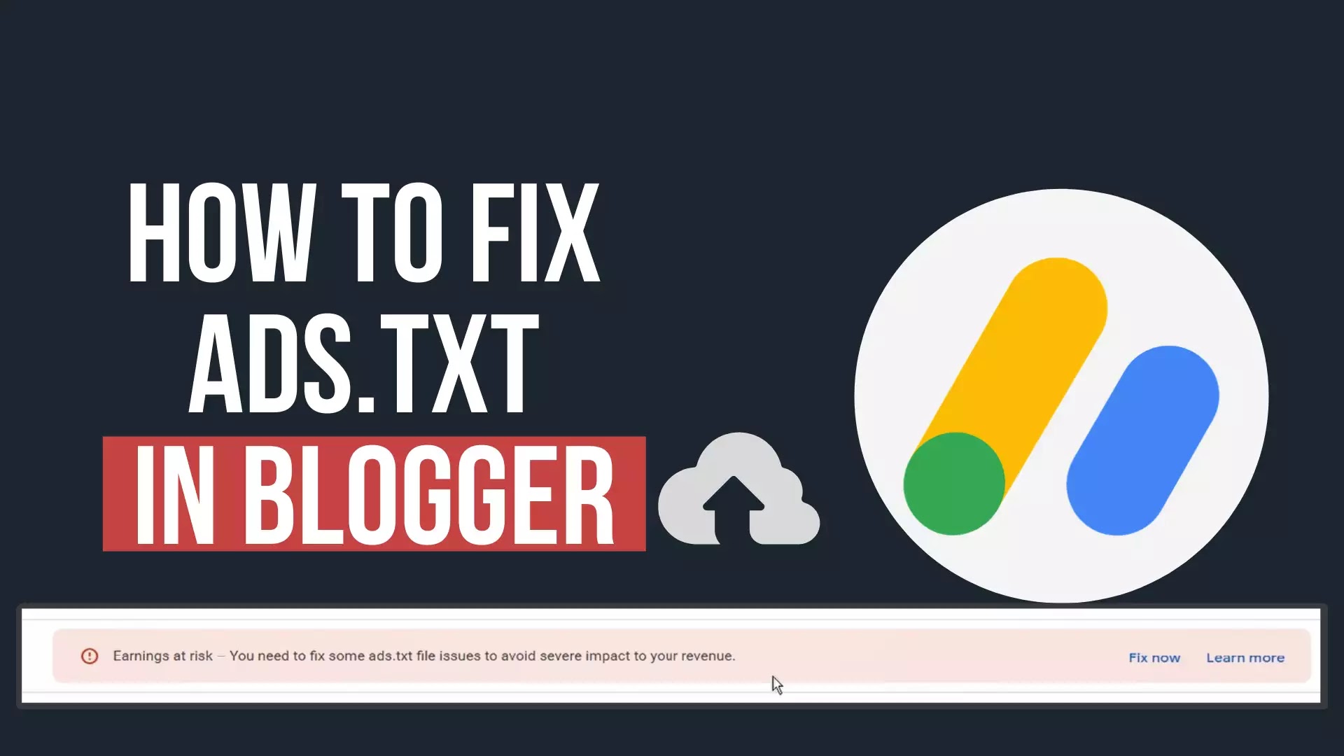 How to fix ads.txt file issues for Blogger