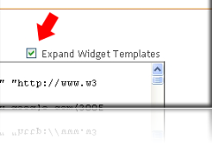 expand widget template