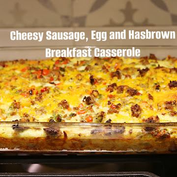 Cheesy Sausage, Egg and Hash Brown Casserole: Holiday