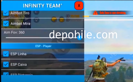 Free Fire 1.92 Infinity Team Aim Menu Hilesi Apk İndir