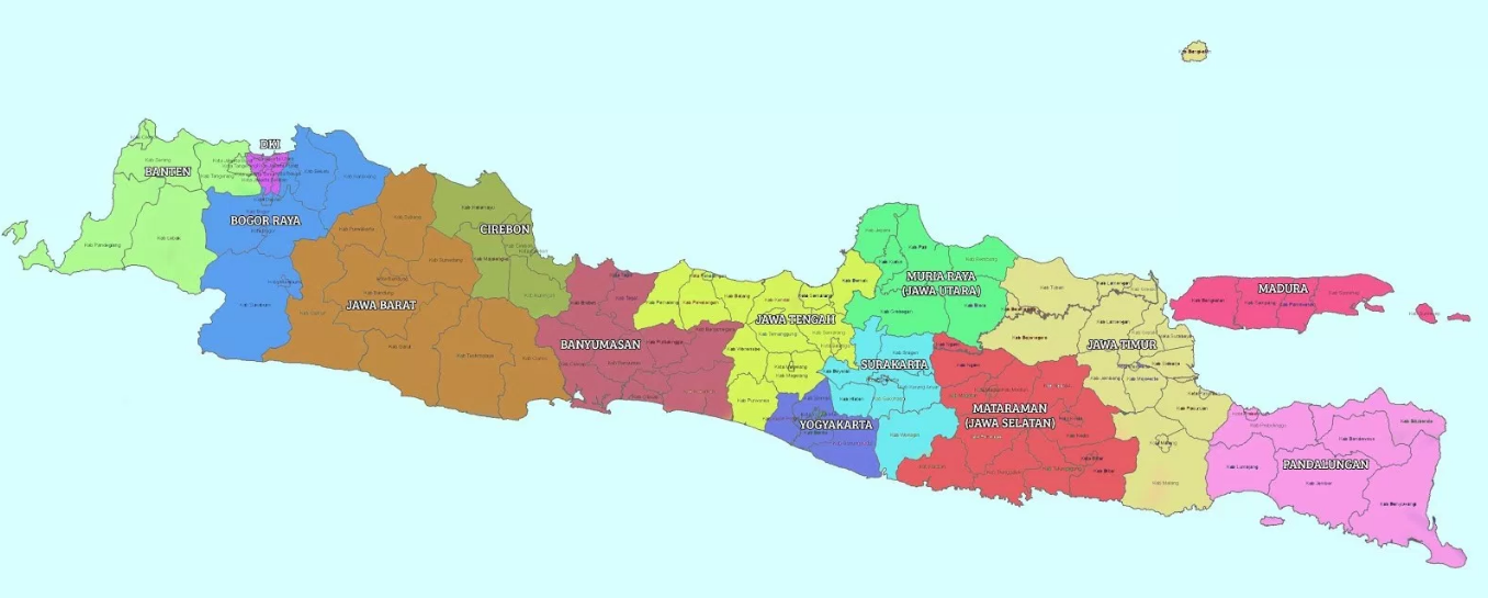5 Provinsi di Pulau Jawa Yang Terluas Lengkap Fakta dan 