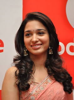 Tamanna In Pink Saree Photos