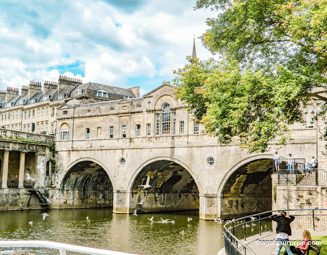 Pulteney Bridge em Bath, Inglaterra