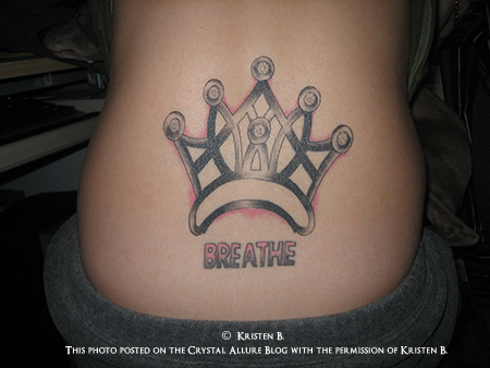 "I love the breathe quote. I have the word breathe tattooed on my back.