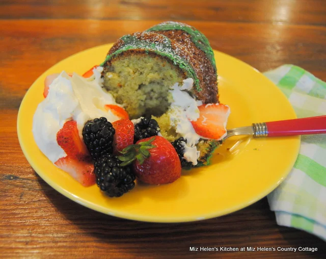 Pistachio Bundt Cake at Miz Helen's Country Cottage