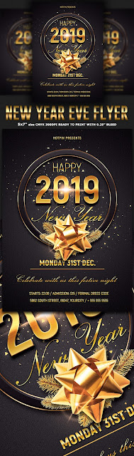  New Year Psd Flyer Template