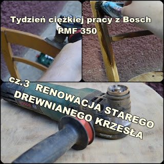 Renowacja krzesła z Bosch PMF 350