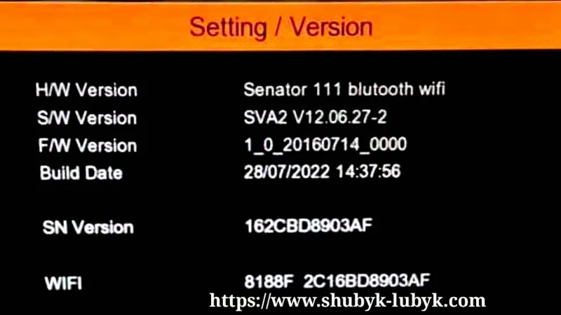 Senator 111 Bluetooth +wifi