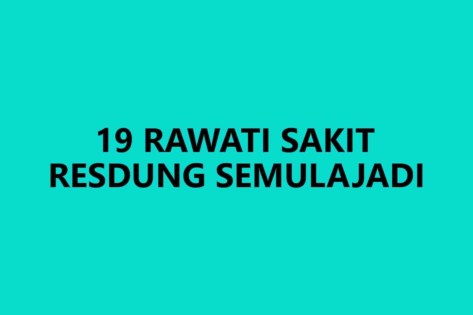 Ubat Resdung Secara Alami - Created C