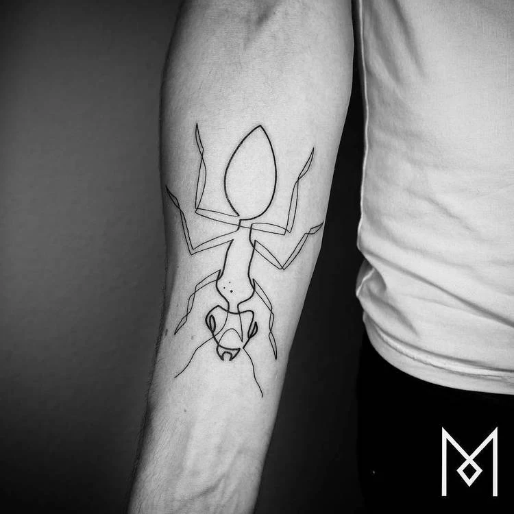 Tatuaje de hormigas por moganji