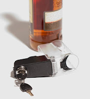 Tantalus Liquor Bottle Key Lock, Keeps Hooch Out Of The Wrong Hands
