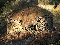 Part posterior de la barraca de vinya del Camí Ral