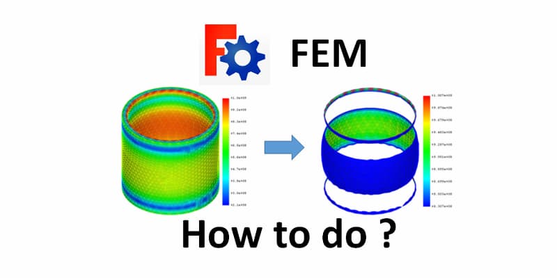 Drawing software：FreeCAD 0.20 FEM