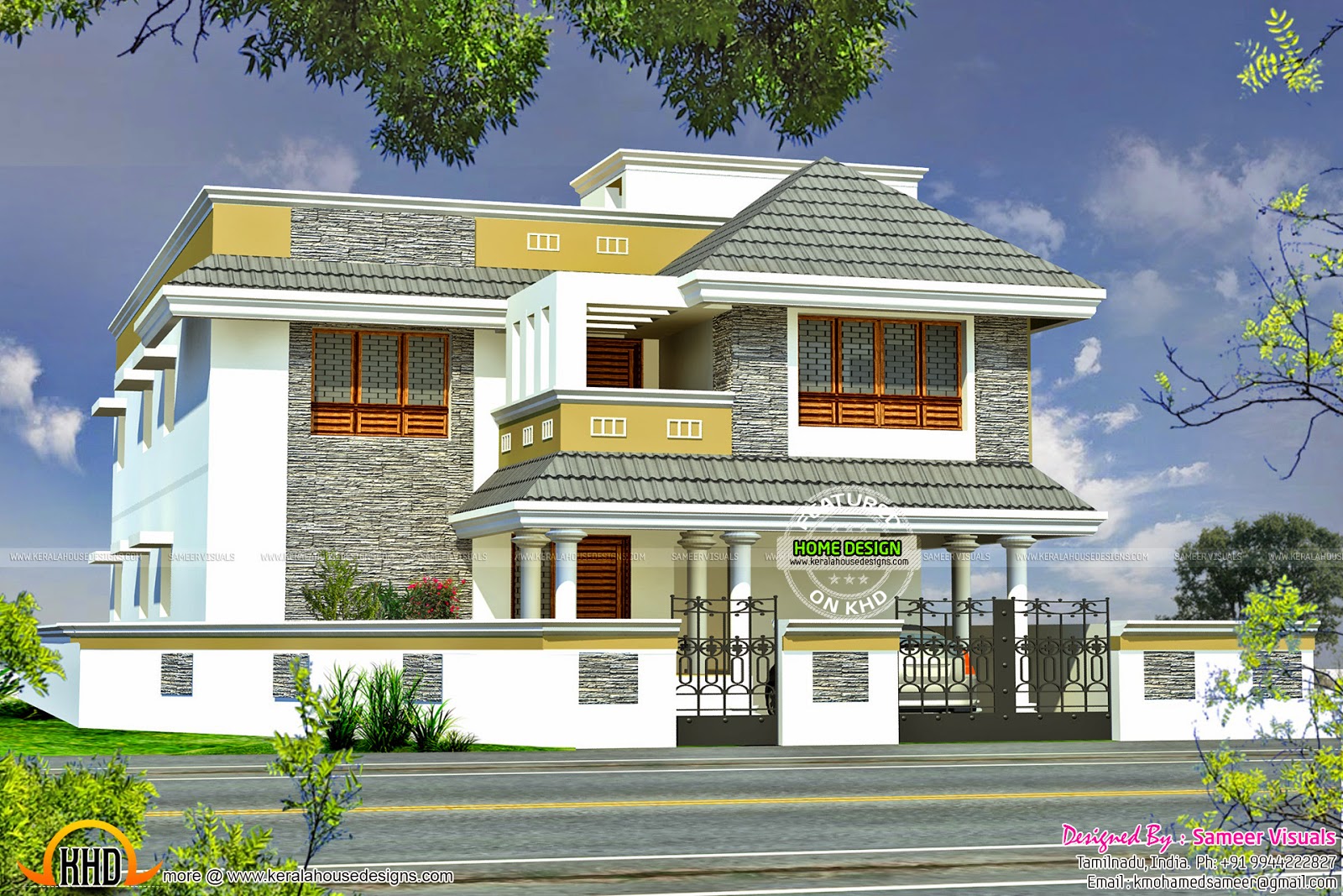  Tamilnadu  house  plan  Kerala home  design  and floor plans 