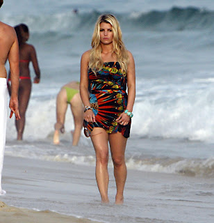 Jessica Simpson On The Beach in Brazil