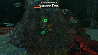 Scourge of the Depths - Obsidian Frox (behind a large tree I'm climbing on)