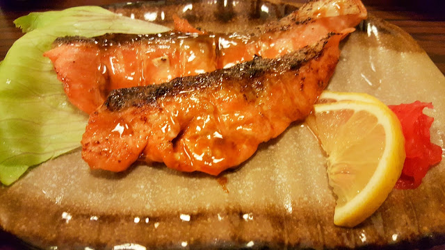 grilled salmon japanese food edo ichi sandakan