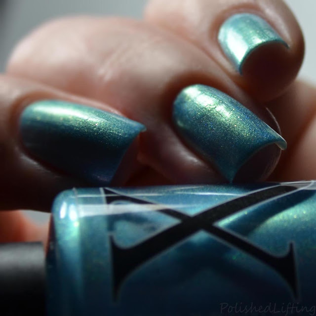 blue holo nail polish