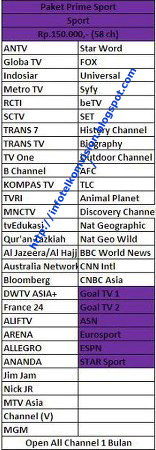 INFO dan PROMO Telkomvision atau Yes TV, Medan, Sumatera 