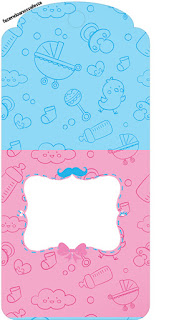 Gender Reveal Party: Free Printable Candy Bar Labels.