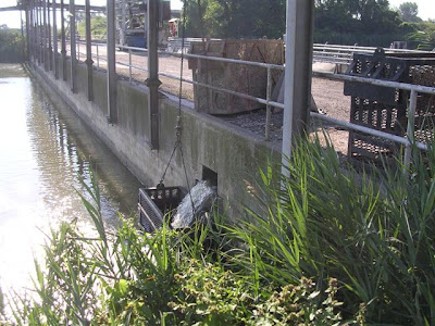 fish net, consumers energy plant, power plant, spillway