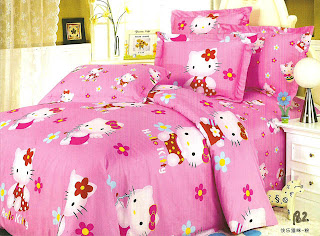 Sprei Anak Motif Hello Kitty