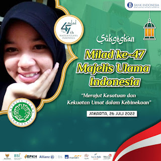 Twibbon Milad MUI Ke 47 2022, Desain Elegance dan Estetik