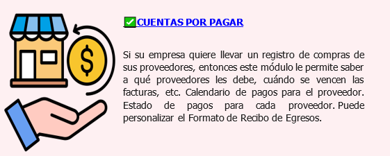Cuentas por pagar - Sistema Monica