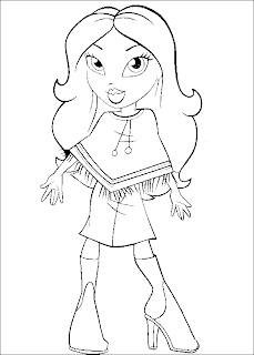 Bratz Coloring Pages on Desenhos Para Pintar  Bratz