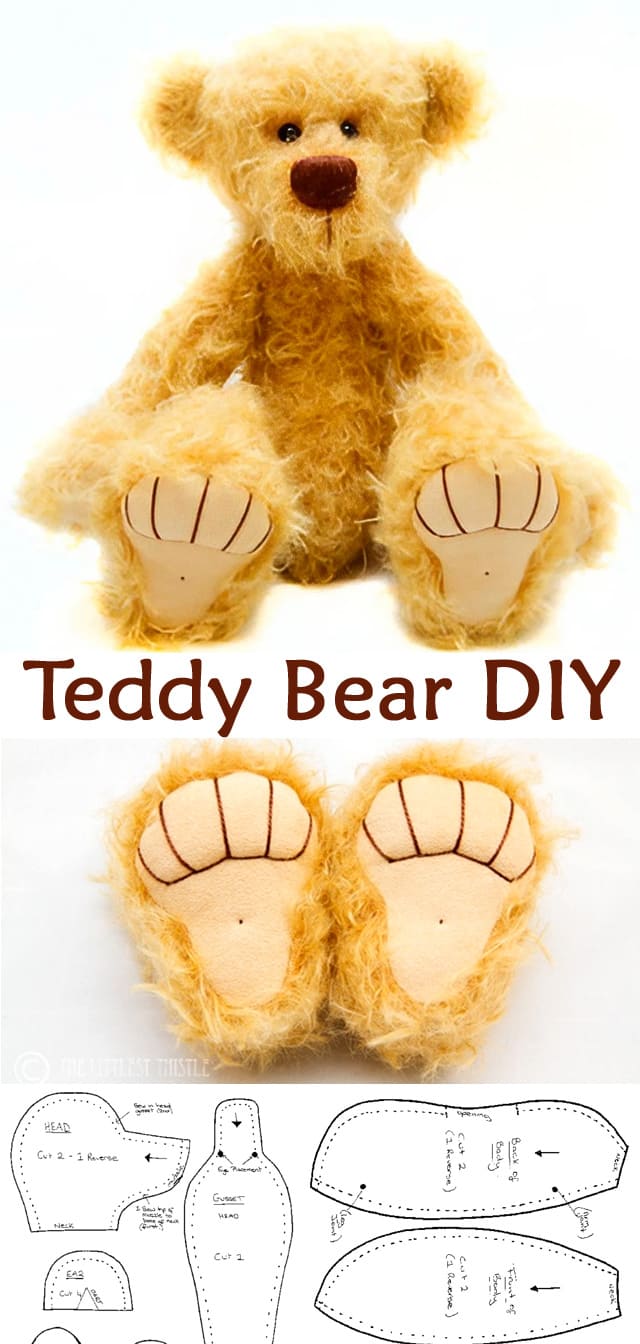 Teddy Bear DIY Tutorial and Pattern