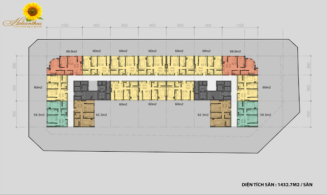 Mở bán Dự án chung cư Helianthus Center Red River Cổ Dương Tiên Dương Đông Anh Hà Nội